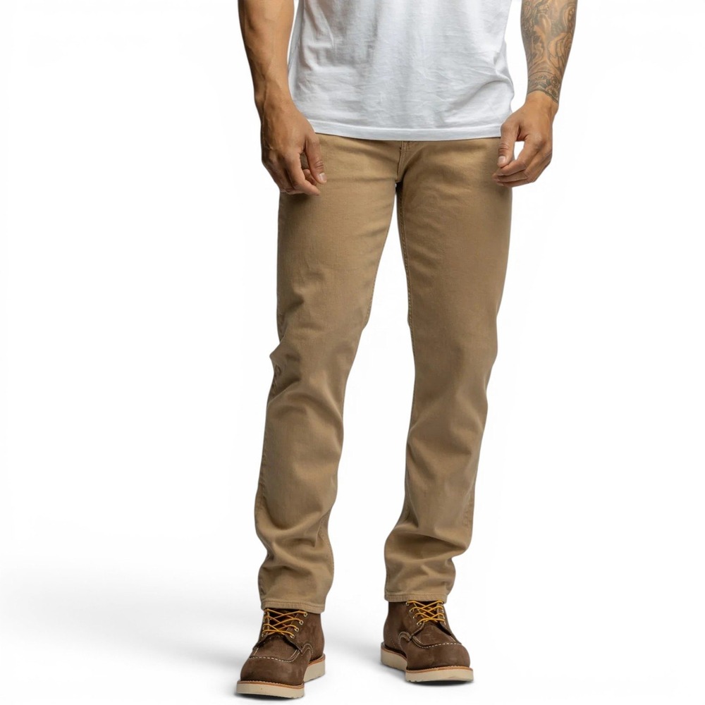 Revtown The‎ Sharp Jeans Mens 34x30 (Fits 32x30) Desert Tan Slim Straight Khaki